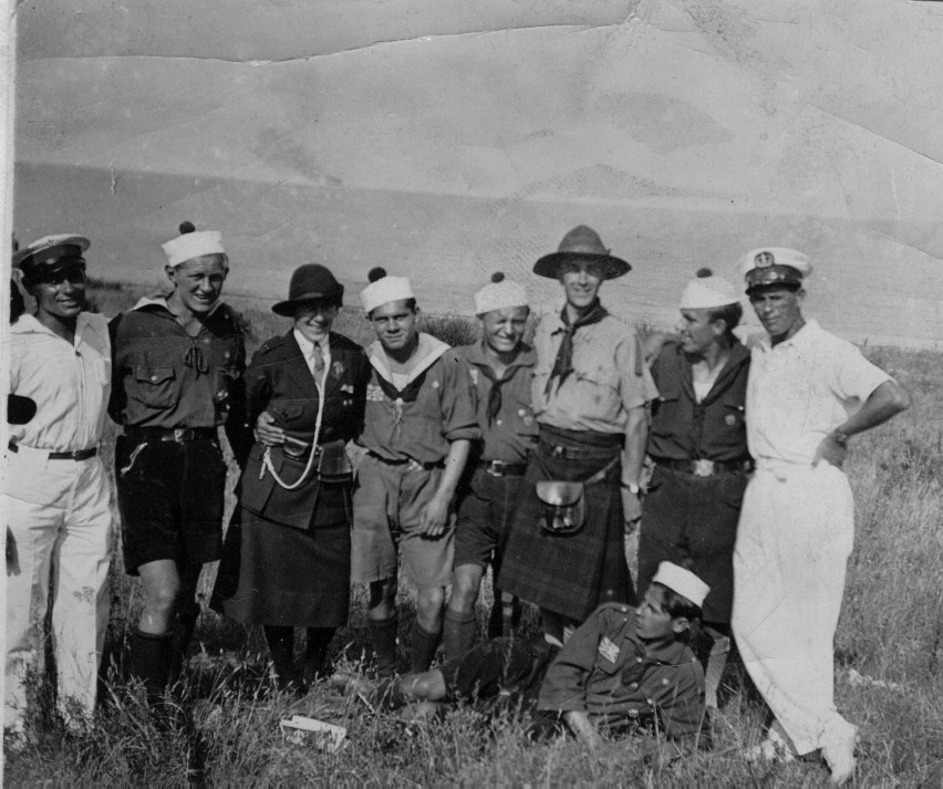 Wilki z Kiekrza na powitaniu Baden Powella