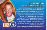 Maksymilian jest chory - można mu pomóc przekazując mu 1 procent podatku