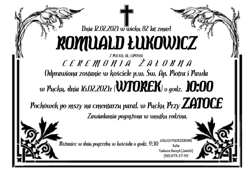Smutne wieści z Pucka: nie żyje Romuald Łukowicz, dyrektor Państwowej Szkoły Muzycznej w Pucku, laureat m.in. medalu Stolema
