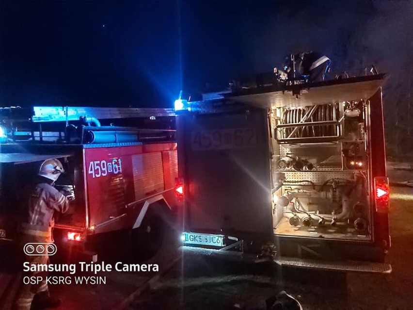 Strażacy z powiatu kościerskiego walczyli z pożarami. Paliły się budynki w Wielu, Borsku i Garczynie