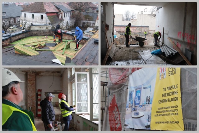 Budowa Interaktywnego Centrum Fajansu przy ulicy Żabiej we Włocławku.