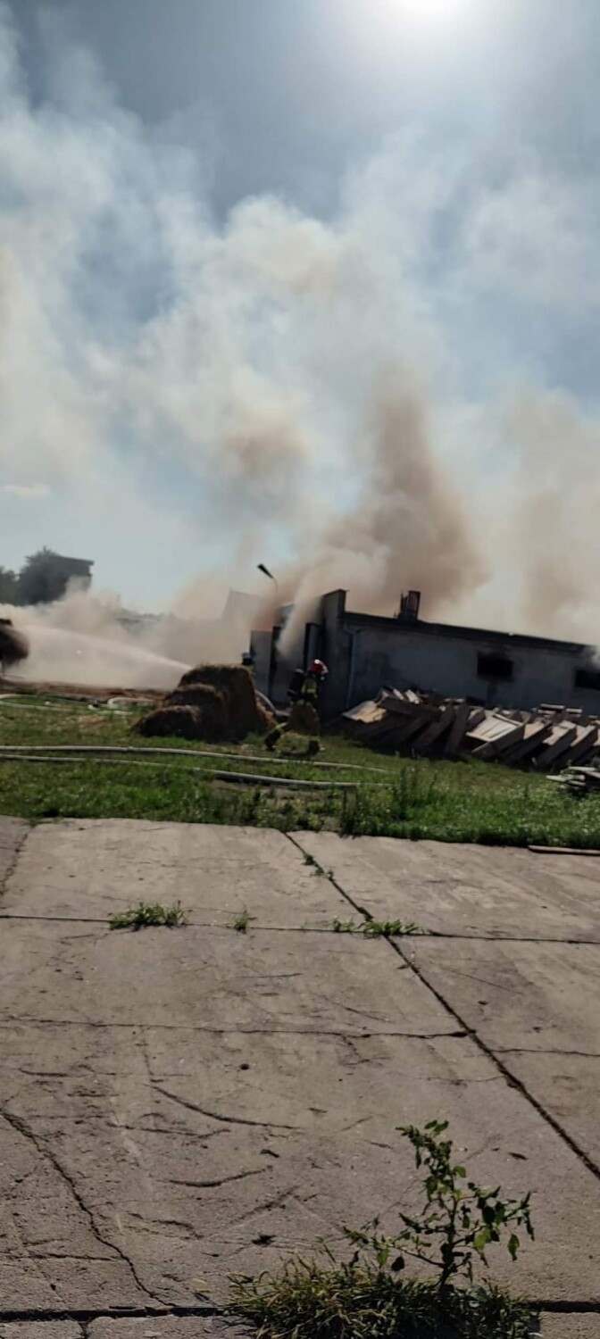 Pożar w Adolfowie pod Chodzieżą. Do walki z ogniem wysłano ponad 30 zastępów straży w tym jednostki z Wągrowca, Gołańczy i Skoków