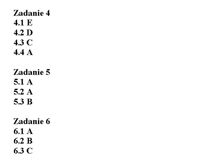 Odpowiedzi egzamin gimnazjalny 2015 poziom podstawowy