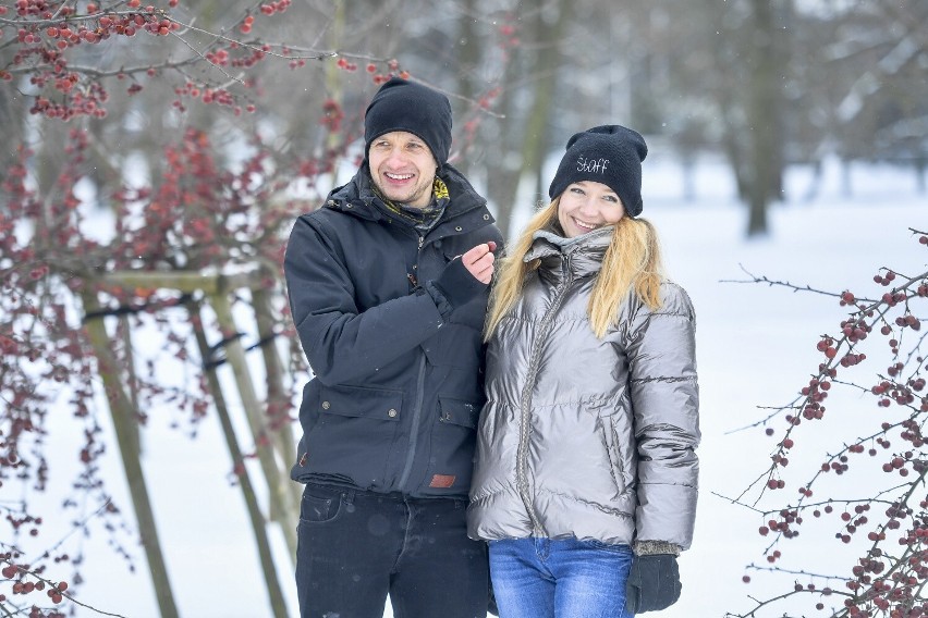Marta Paszkin i Paweł Bodzianny w świątecznym klimacie