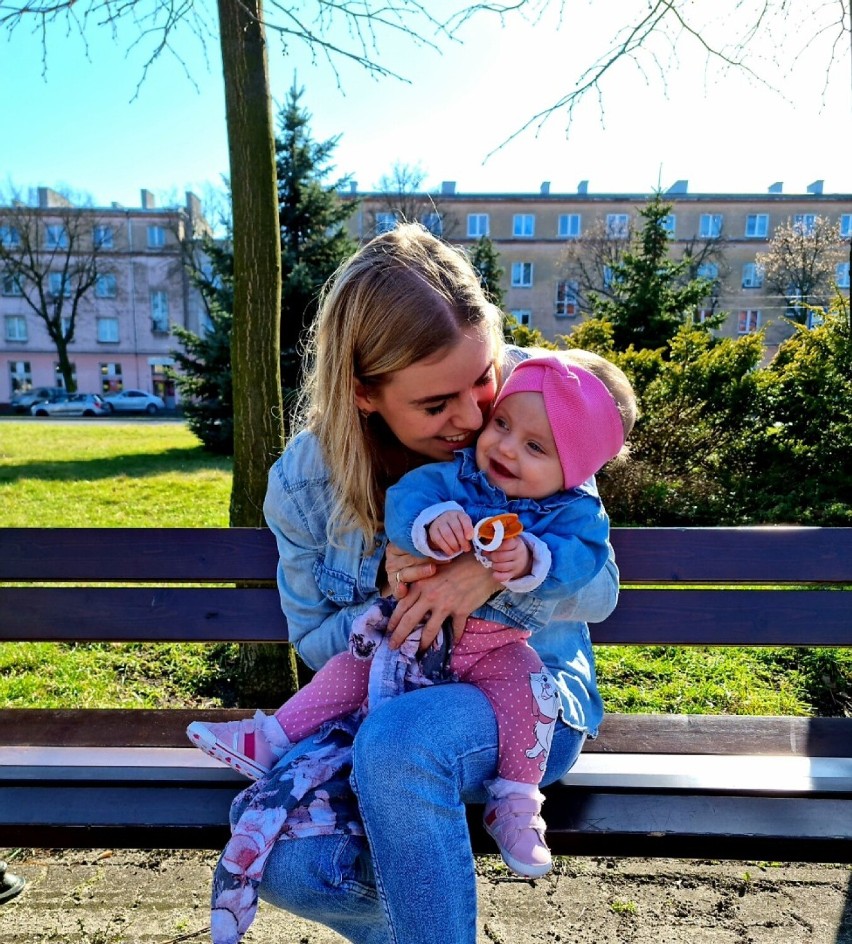 Marta Trzonek z córką Jagodą