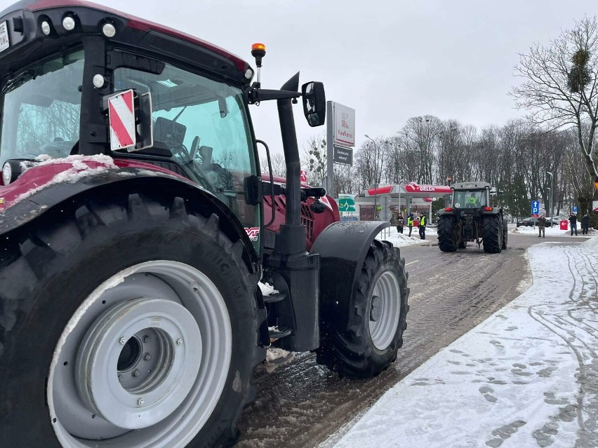 Protest rolników w Olecku