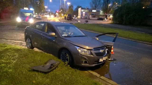 Wypadek na Wareckiej w Łodzi