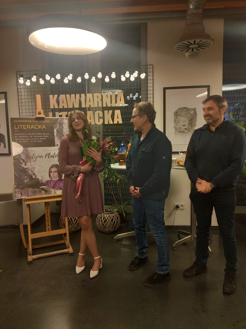 Wystawa twórczości Justyny Płatek w Kawiarni Literackiej w Zduńskiej Woli