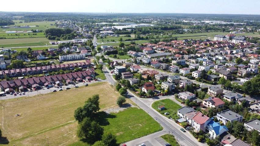 Tak prezentuje się miasto Żory na ujęciach z drona