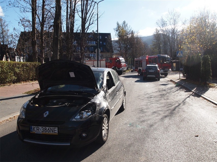 Zakopane: trzy auta zderzyły się w centrum miasta