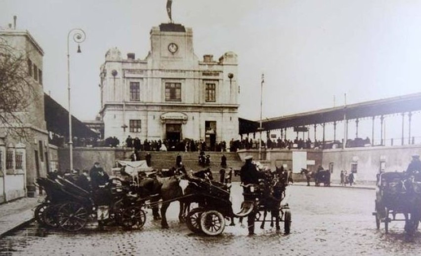Dworzec Łódź-Kaliska zbudowany w 1902 roku. Zburzony w 1982
