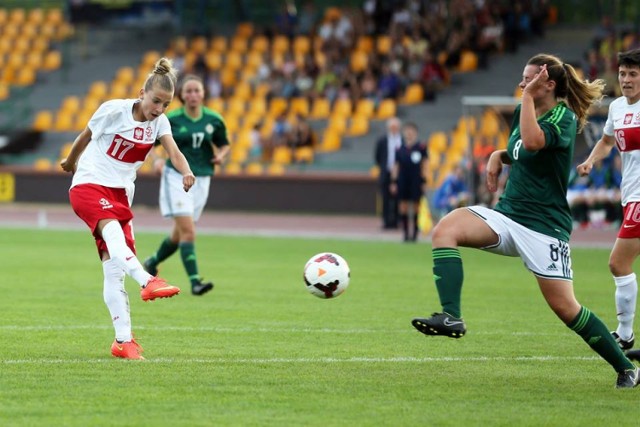 Natalia Pakulska w sobotnim meczu Polska - Irlandia Północna (4:0)