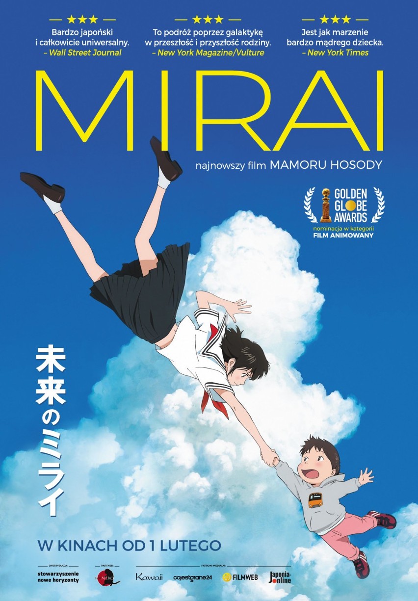 MIRAI - Premiera - Sala Kinowa - 100 minut
01.02.2019 r....