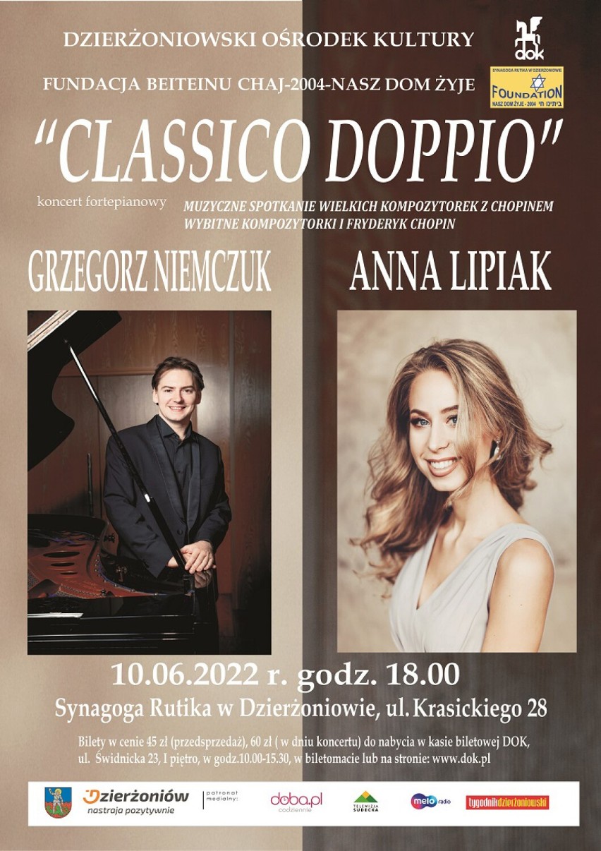 Koncert fortepianowy "Classico Doppio” -muzyczne spotkanie...