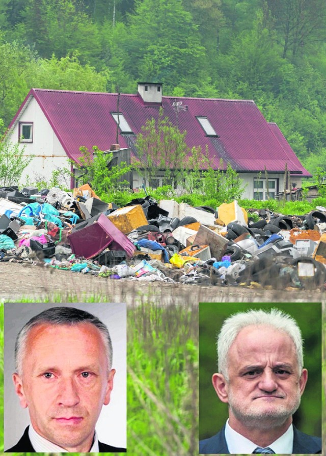 Wójt Jan Dziedzina nie chce wydawać gminnych pieniędzy na usunięcie śmieci. Wojewoda Józef Pilch mówi, że musi