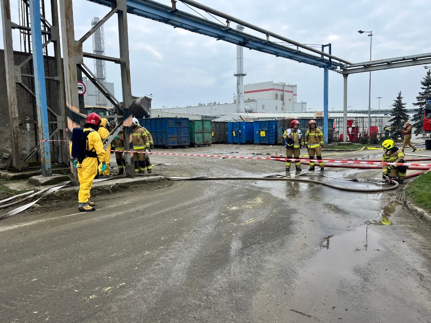 Gnieźnieńscy strażacy ćwiczyli w zakładzie dużego ryzyka
