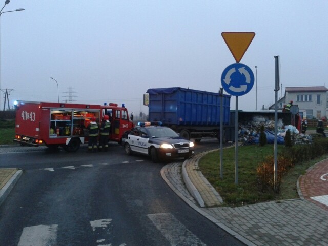 Brodnica: Wypadek na Rondzie Warszawskim [ZDJĘCIA]