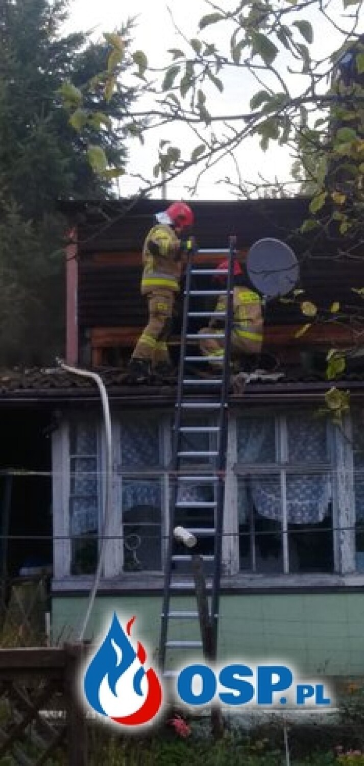 Polanica-Zdrój: Pożar w budynku przy ulicy Żeromskiego....