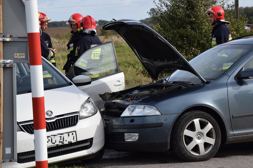 Stłuczka w Celbówku, październik 2017