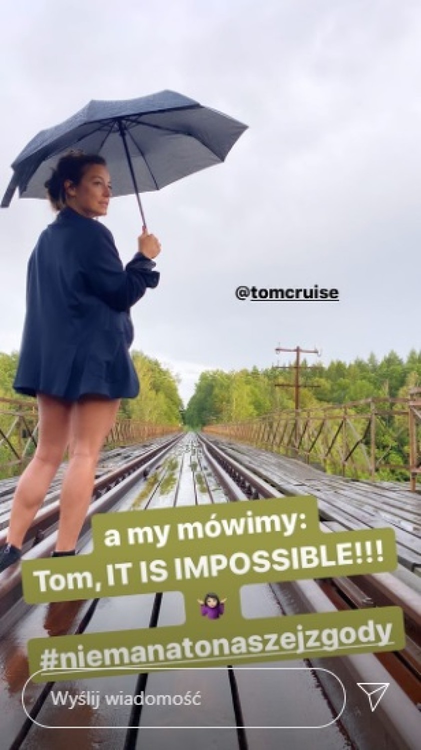 Anna Mucha mówi NIE Tomowi Cruise'owi. Znana aktorka w obronie zabytkowego mostu na Dolnym Śląsku [ZDJĘCIA]