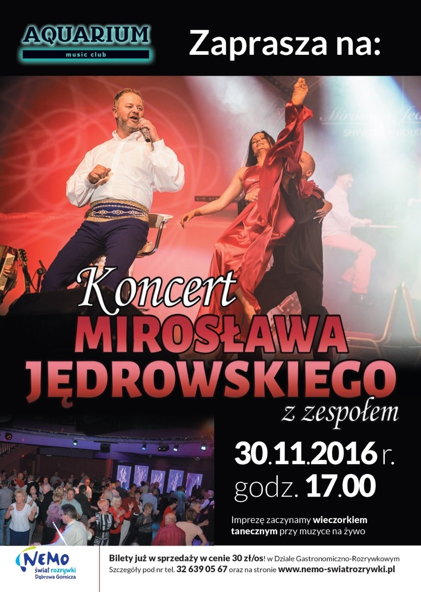 Nemo: koncert Mirosława Jędrowskiego i inne atrakcje 