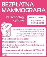 Bezpłatna mammografia w centrum onkologii w Tomaszowie. Zapisz mamę!