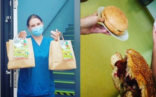 Pińczowska Głodzilla nie przyjmuje jeszcze klientów w lokalu. Ale nadal prowadzi akcję "Kup burgera dla bohatera" - można wspomóc pińczowską służbę zdrowia.