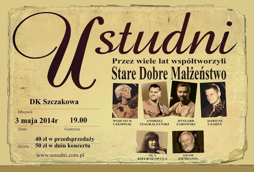 3 maja, godz. 19.00 - Koncert zespołu "Studni” (artyści...
