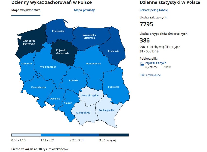 Koronawirus w powiecie opoczyńskim. Cztery zgony w minionym tygodniu