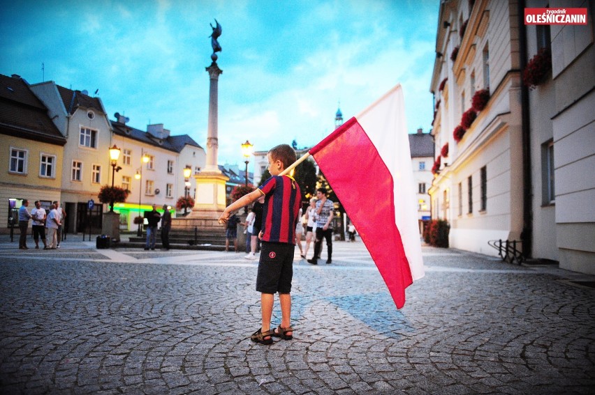 Protest w obronie polskich sądów w Oleśnicy