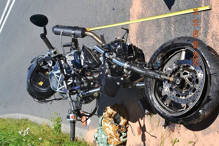 Motocyklista z gminy Stary Sącz zginął w wypadku koło Zakliczyna