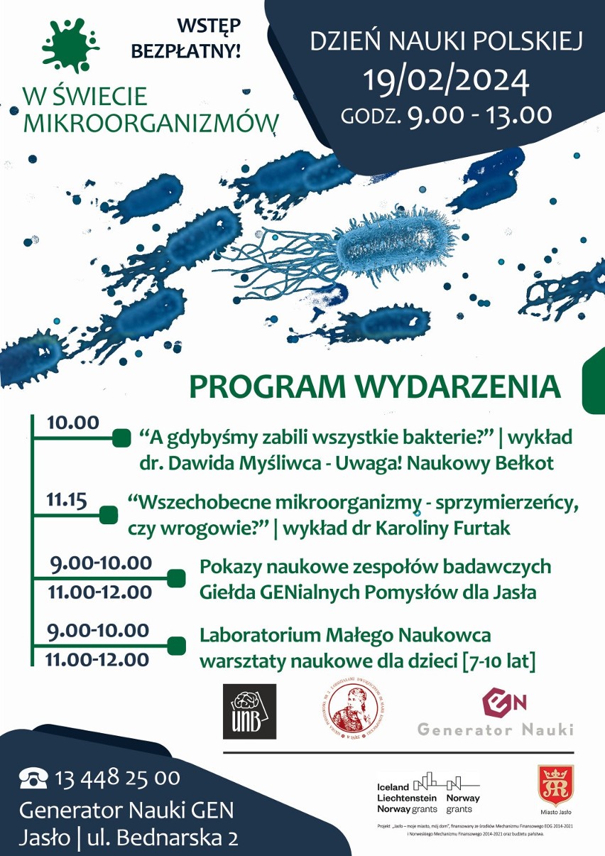 „Uwaga! Naukowy Bełkot” odwiedzi Generator Nauki GEN w Jaśle. W poniedziałek Dzień Nauki Polskiej