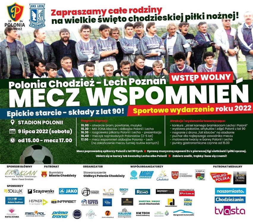 „Mecz wspomnień” - Polonia Chodzież kontra Lech Poznań