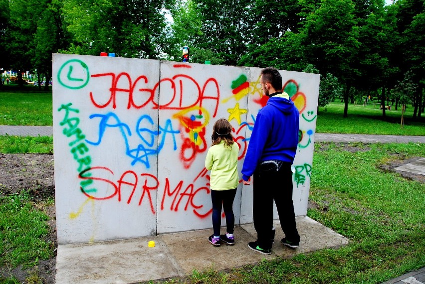 Galeria sztuki ulicznej w parku na Dolnej Syberce