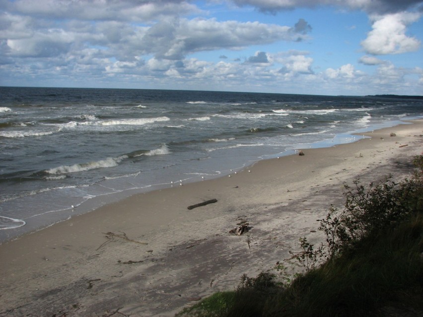 Plaża nad Bałtykiem.