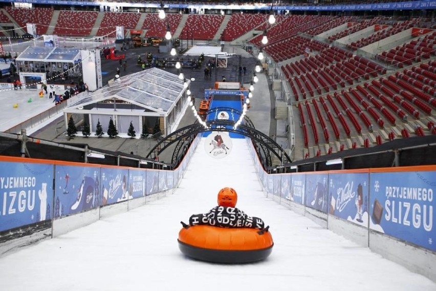 Stadion PGE Narodowy zamienił się w zimowe miasteczko już po...