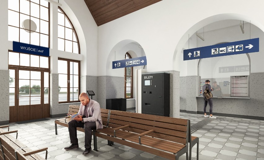 Wizualizacja dworca w Sochaczewie