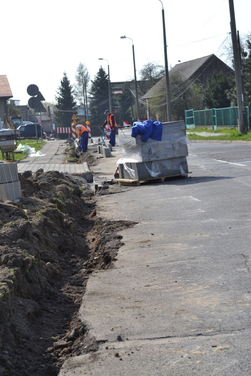 Remont ulicy Leszka w Wodzisławiu Śl. Trwają prace