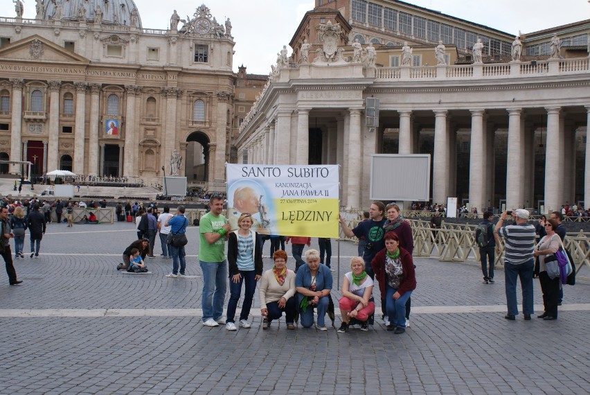 Kanonizacja Jana Pawła II: Nie zabrakło delegacji z Lędzin