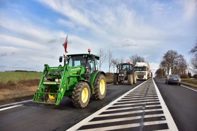 Protest rolników w powiecie międzychodzkim