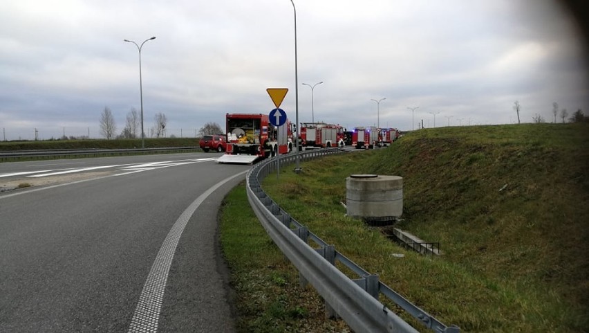 Wypadek na autostradzie A1, na wysokości miejscowości...