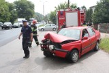 Wypadek na drodze krajowej nr 78 w Porębie. Dwie osoby już w szpitalu