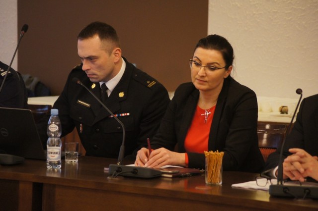 Posiedzenie komisji bezpieczeństwa w Starostwie Powiatowym w Radomsku (29 stycznia 2019)