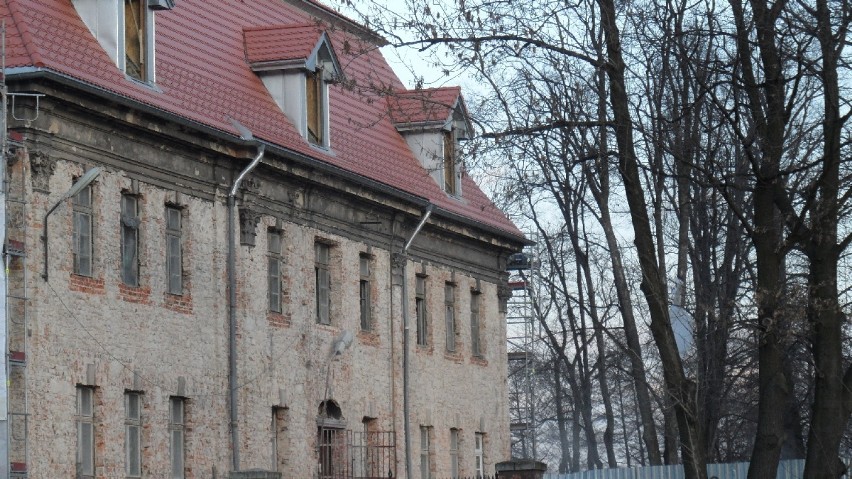 Zamek w Tychach w trakcie renowacji