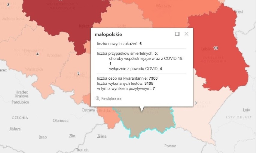 Koronawirus. Dane ogólnopolskie nadal są optymistyczne. Niestety, w Małopolsce zmarło pięć osób [RAPORT COVID-19]