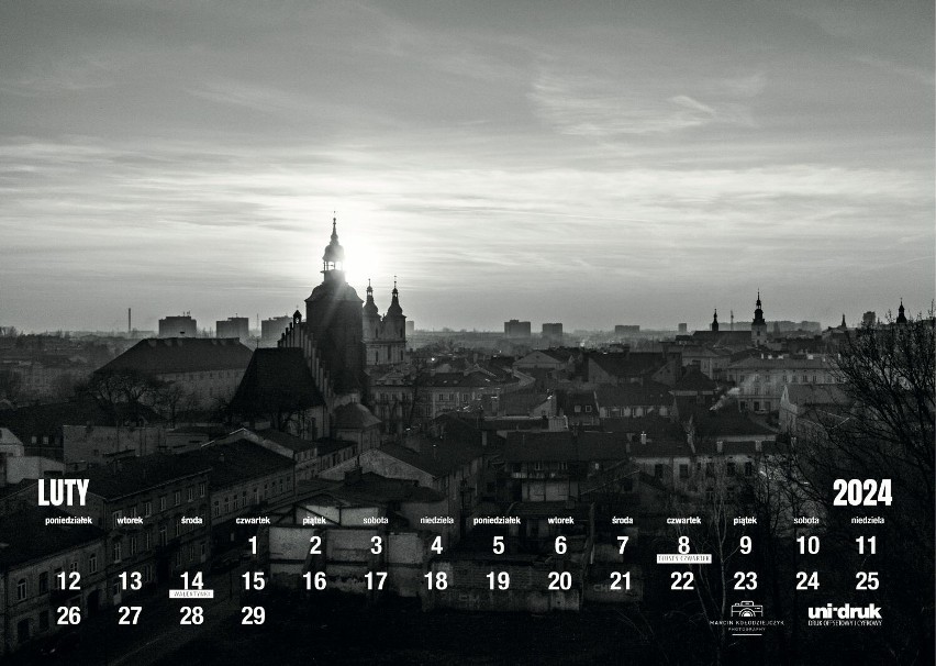 Zdjęcia Piotrkowa w kalendarzu na rok 2024