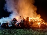 Płonęły pola. Strażacy z Bogdańca gasili ogień do rana