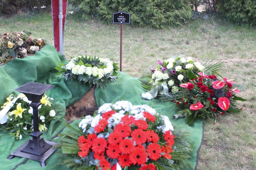 Pogrzeb Olgi Sawickiej na cmentarzu Junikowskim