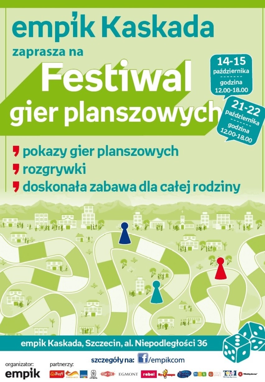 Festiwal Gier Planszowych w Kaskadzie w Szczecinie. Będzie w czym wybierać!