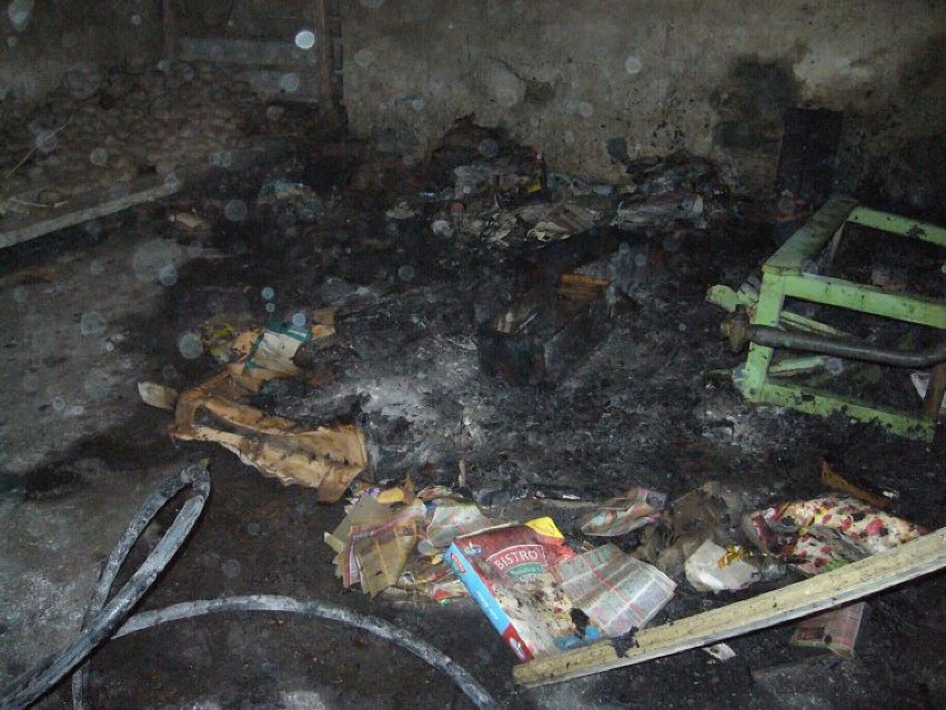 Pożar piwnicy Rybnicka Żory: przez nieostrożność domowników